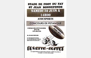 Tournoi de pétanque