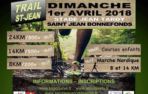 Trail de Saint- Jean : c'est dimanche 1er avril !