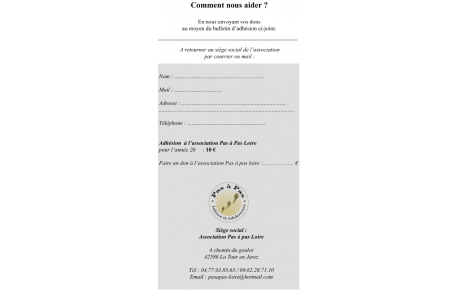 ASSOCIATION PAS A PAS LOIRE.........