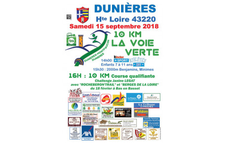 10 km de la voie verte de Dunières