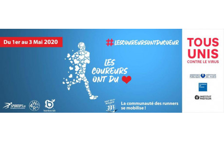 Les coureurs ont du coeur